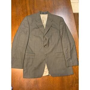 Vtg Chaps Ralph Lauren Wool Cashmere Blend 44R Plaid Blazer Sport Coat Cottage